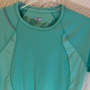 Nike Women's Green Rash Guard Top